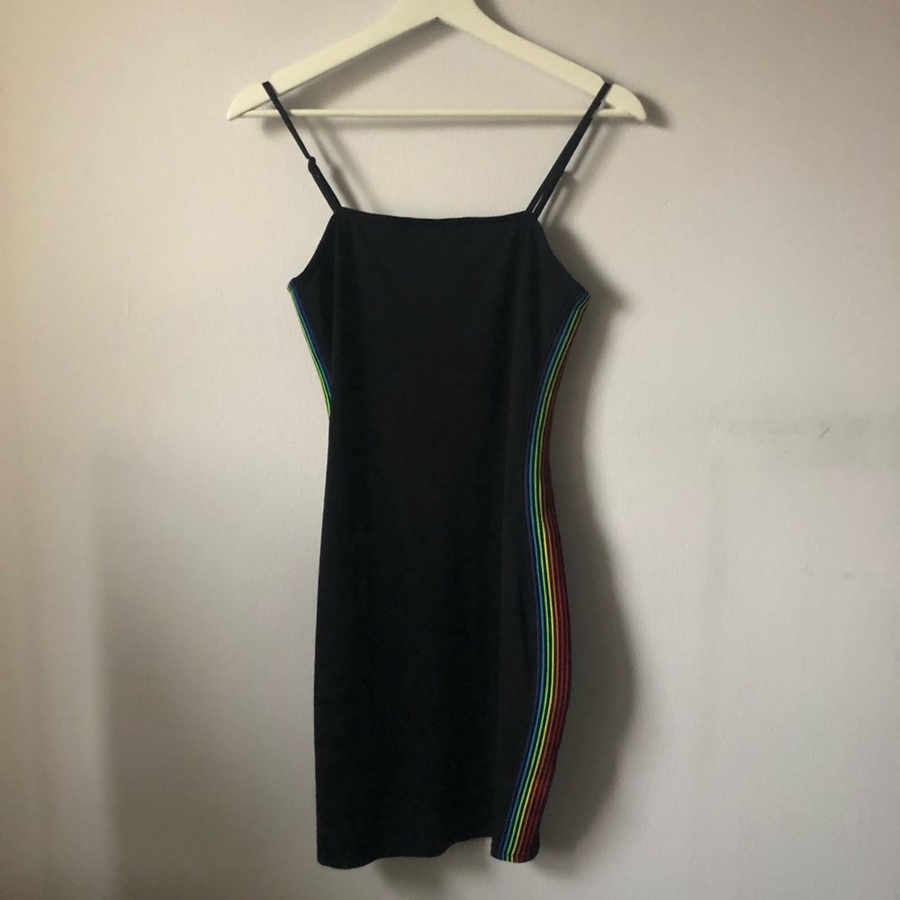 Express PRIDE Dress With Rainbow stripes